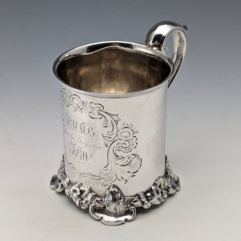 1851年 英国アンティーク 純銀製 マグカップ 149g Henry Wilkinson